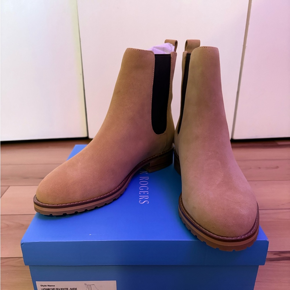 Jack Rogers Tan Ankle Booties